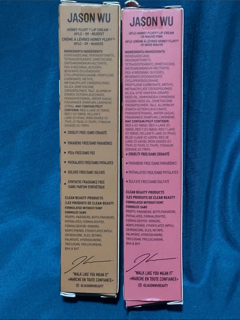 Jason Wu Honey Fluff Matte Lip Cream Duo — 13 Mauve Pink & 09 Nudist